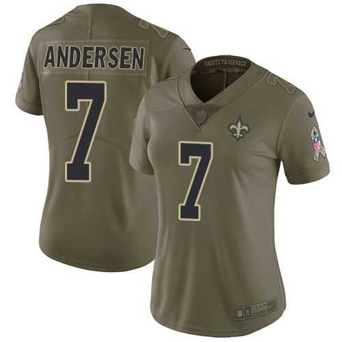 Women Nike Saints 7 Morten Andersen Olive Salute To Sevice Limited Jersey Dzhi,We sell and wholesale Women Nike Saints 7 Morten Andersen Olive Salute To Sevice Limited Jersey Dzhi on line form chian!